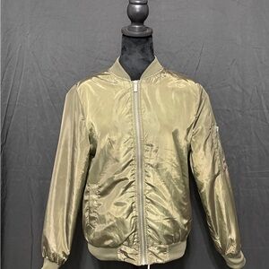 NWOT Women’s olive green aviator Bomber Jacket